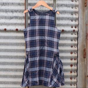 Lands’ End Blue Tartan Jumper